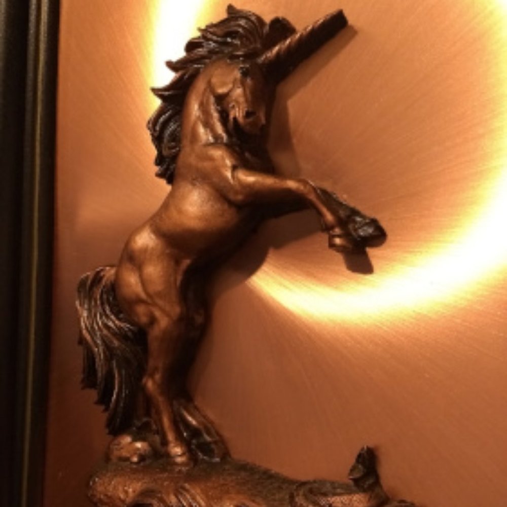 Copper Unicorn Wall Art - Vintage - Picture 3 of 3